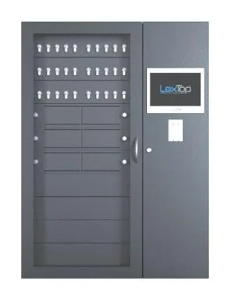 LoxTop cabinet with key positions and compartments in various sizes