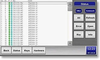 Availability of the positions in the LoxTop software