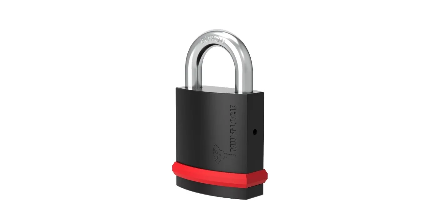 NE padlock with open shackle